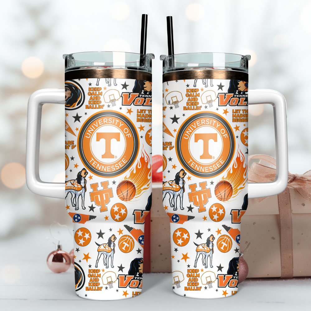 University of Tennessee Custom Stanley Cup 40 oz 30 oz Tumbler With Handle