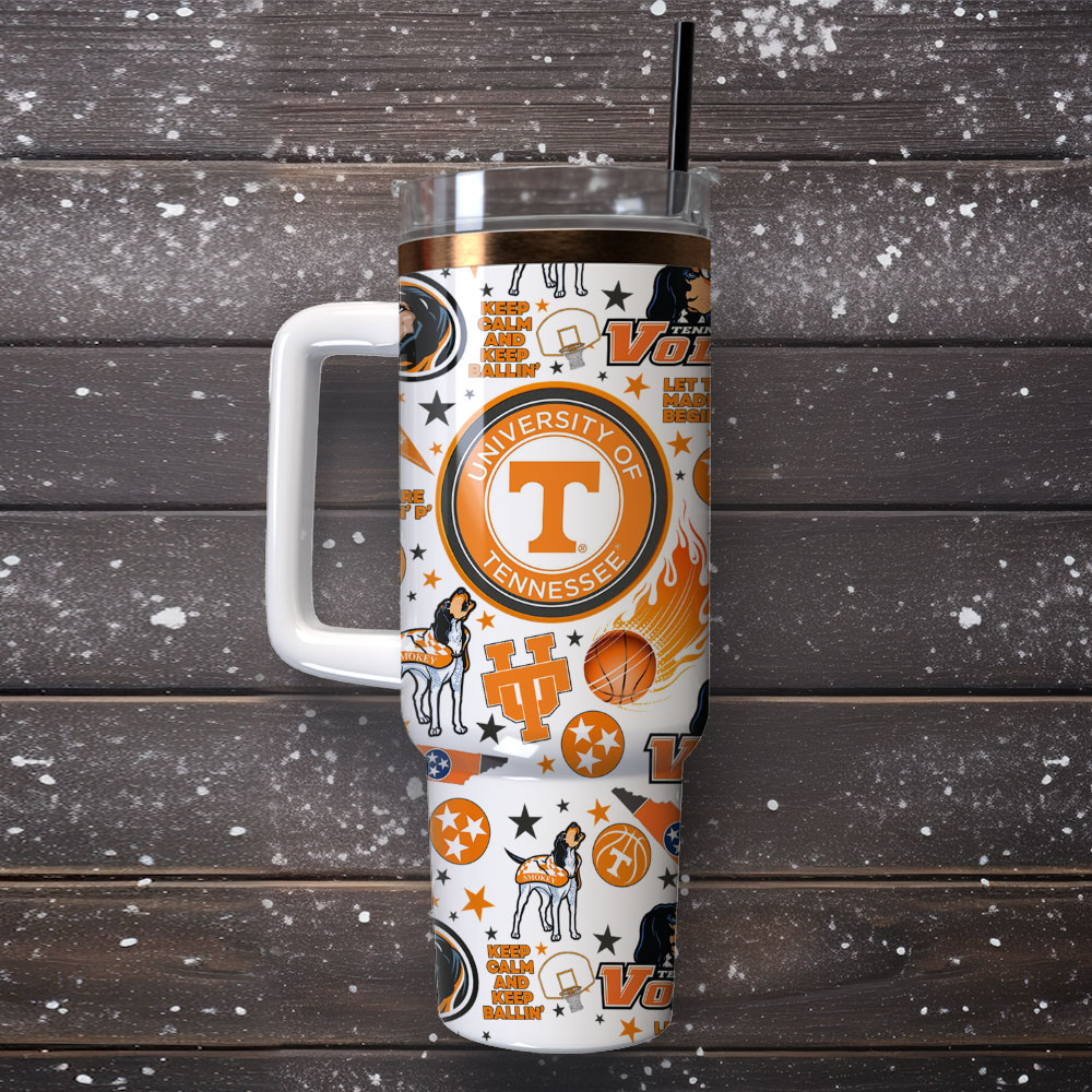 University of Tennessee Custom Stanley Cup 40 oz 30 oz Tumbler With Handle