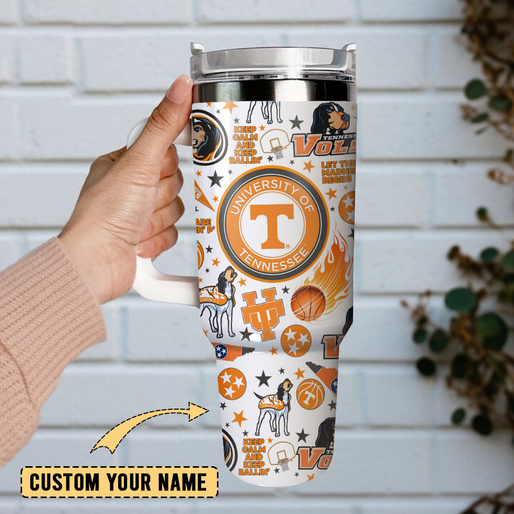 University of Tennessee Custom Stanley Cup 40 oz 30 oz Tumbler With Handle