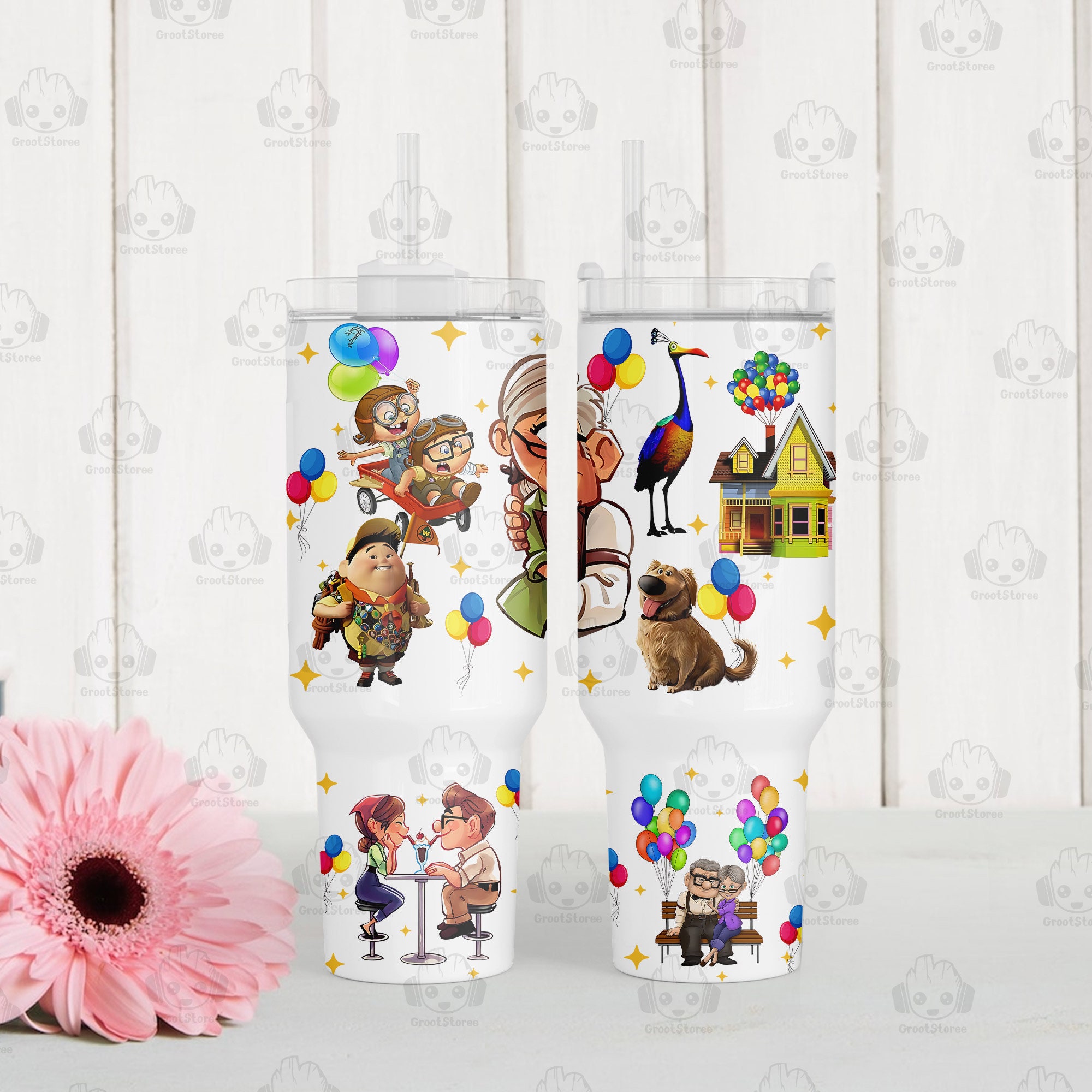 Up Disney Movies Custom Stanley Cup 40 oz 30 oz Tumbler With Handle