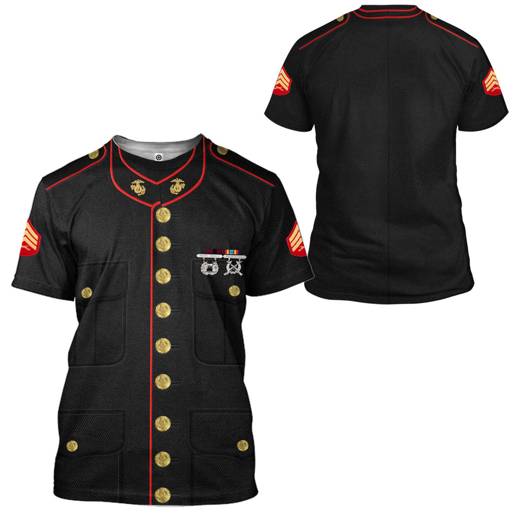 USMC Enlisted Dress Costume Hoodie Sweatshirt T-Shirt Sweatpants Tracksuit - Stormmerch Exclusive