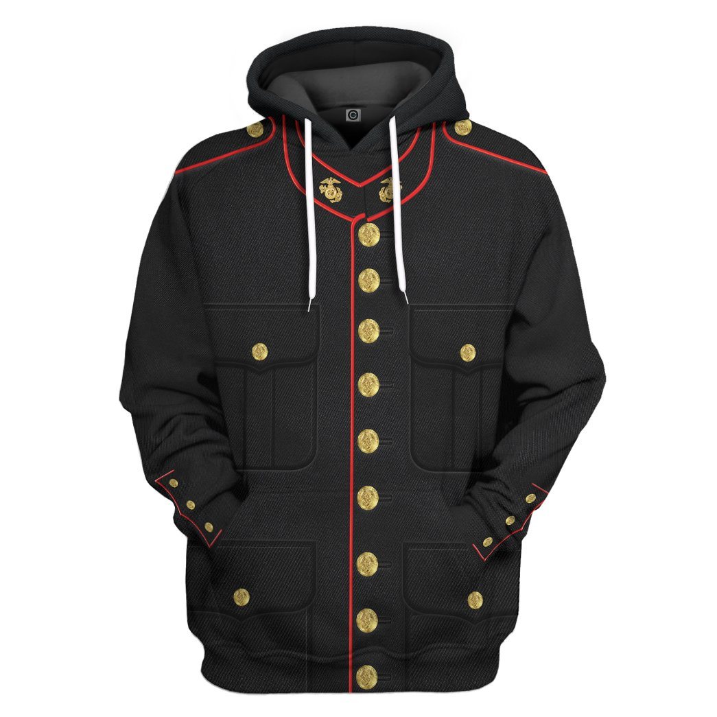 USMC Enlisted Dress Costume Hoodie Sweatshirt T-Shirt Sweatpants Tracksuit - Stormmerch Exclusive