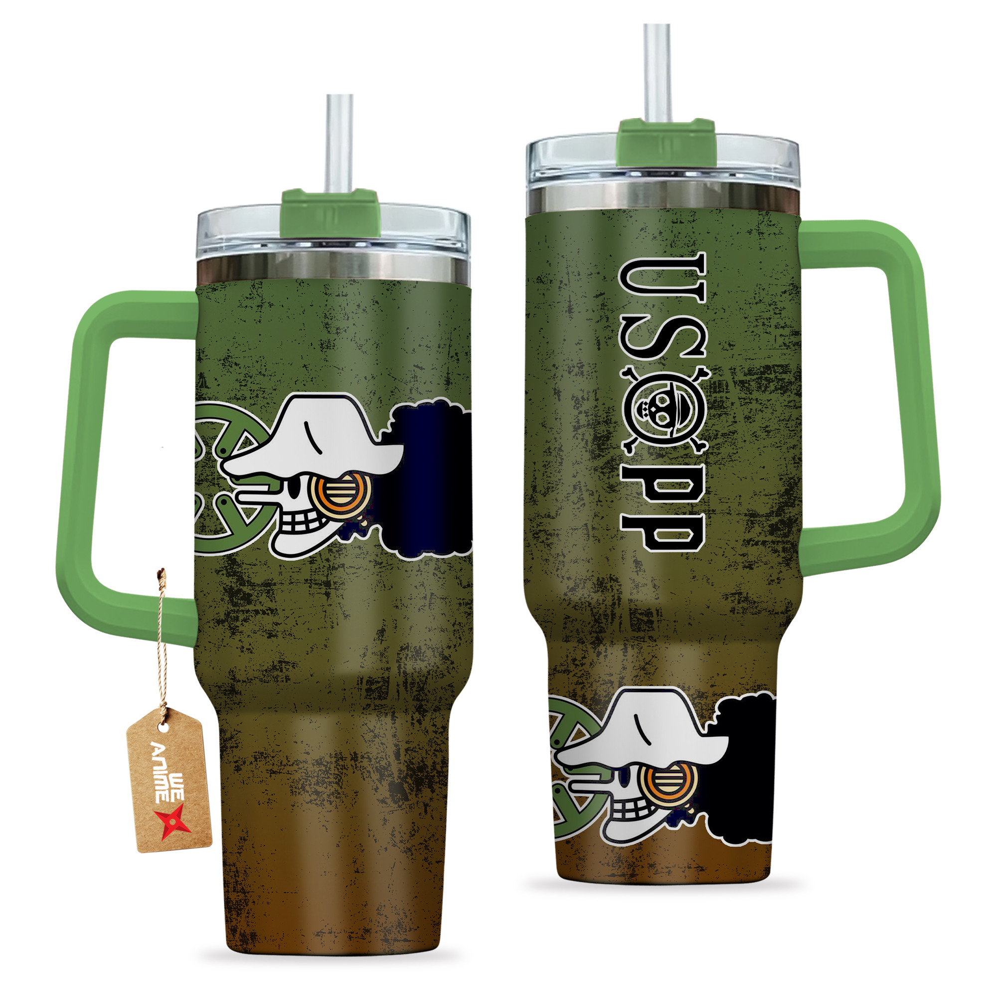 Usopp One Piece Anime Custom Stanley Cup 40 oz 30 oz Tumbler With Handle