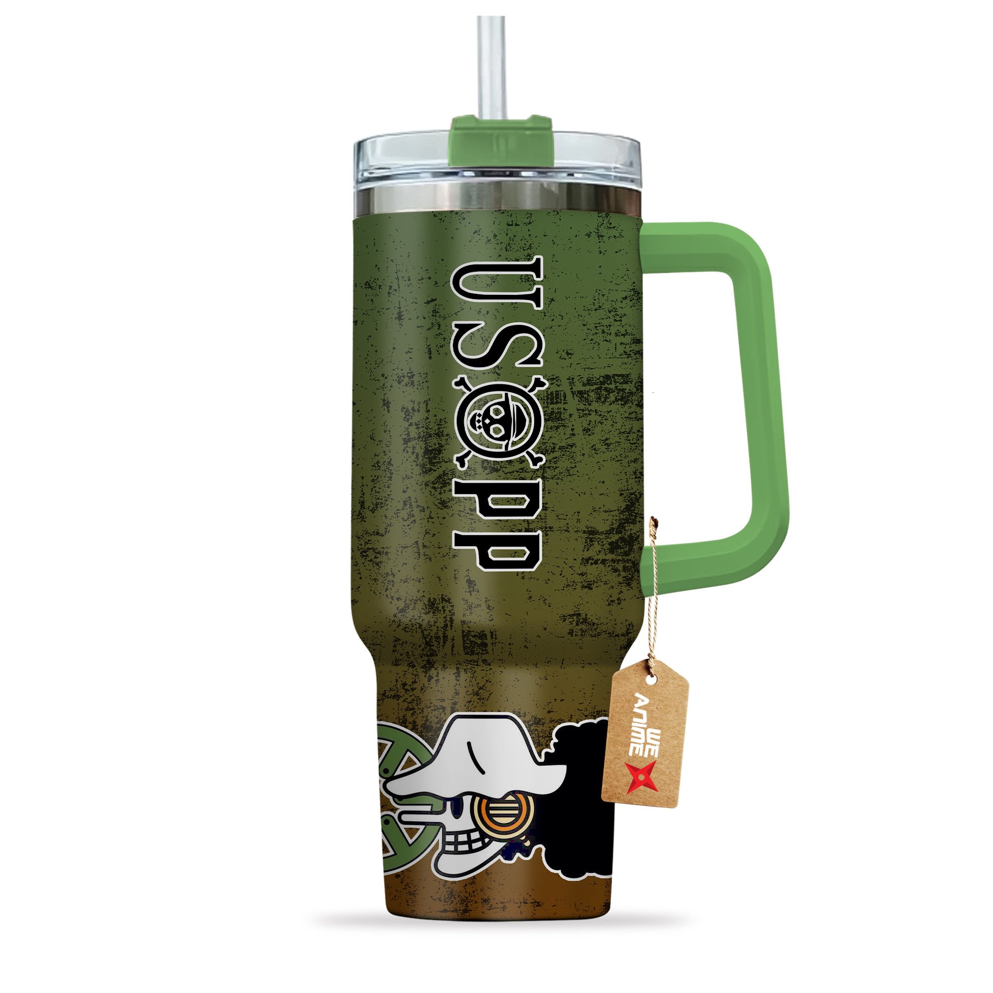 Usopp One Piece Anime Custom Stanley Cup 40 oz 30 oz Tumbler With Handle