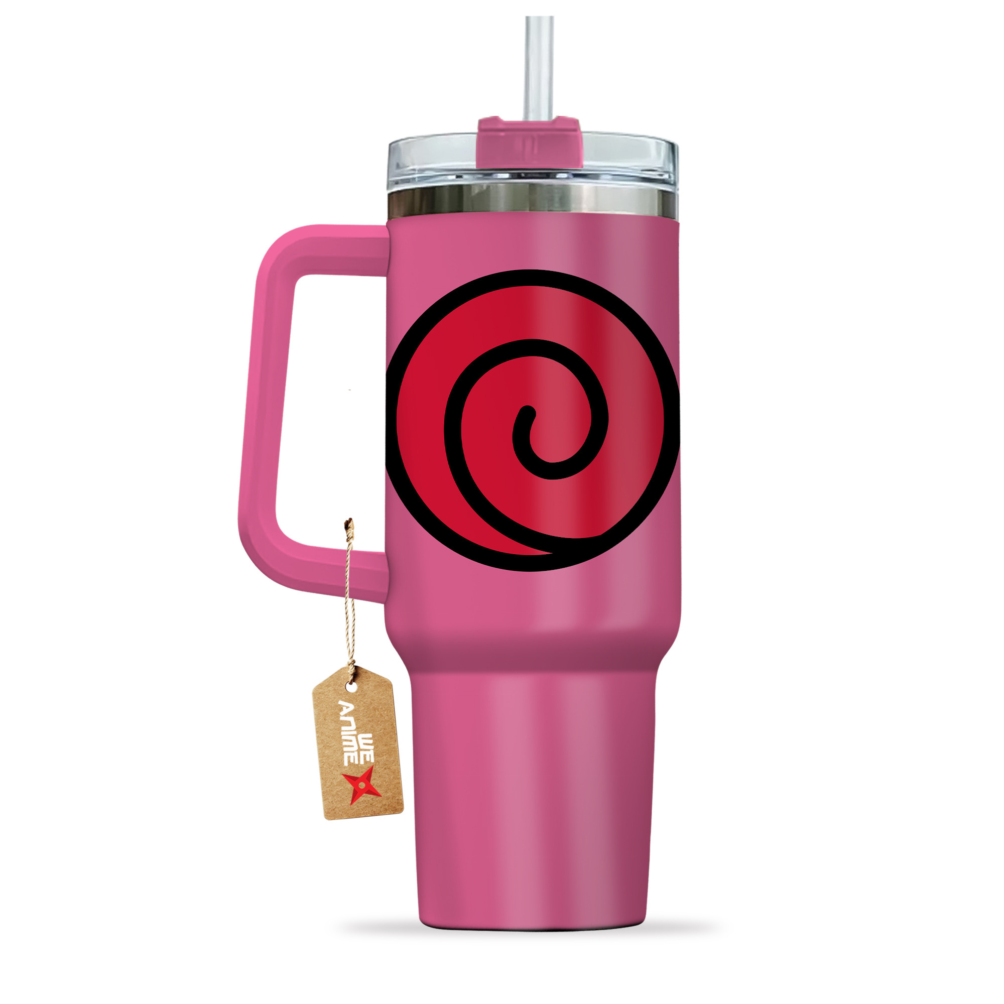 Uzumaki Clan Symbol Naruto Anime Custom Stanley Cup 40 oz 30 oz Tumbler With Handle