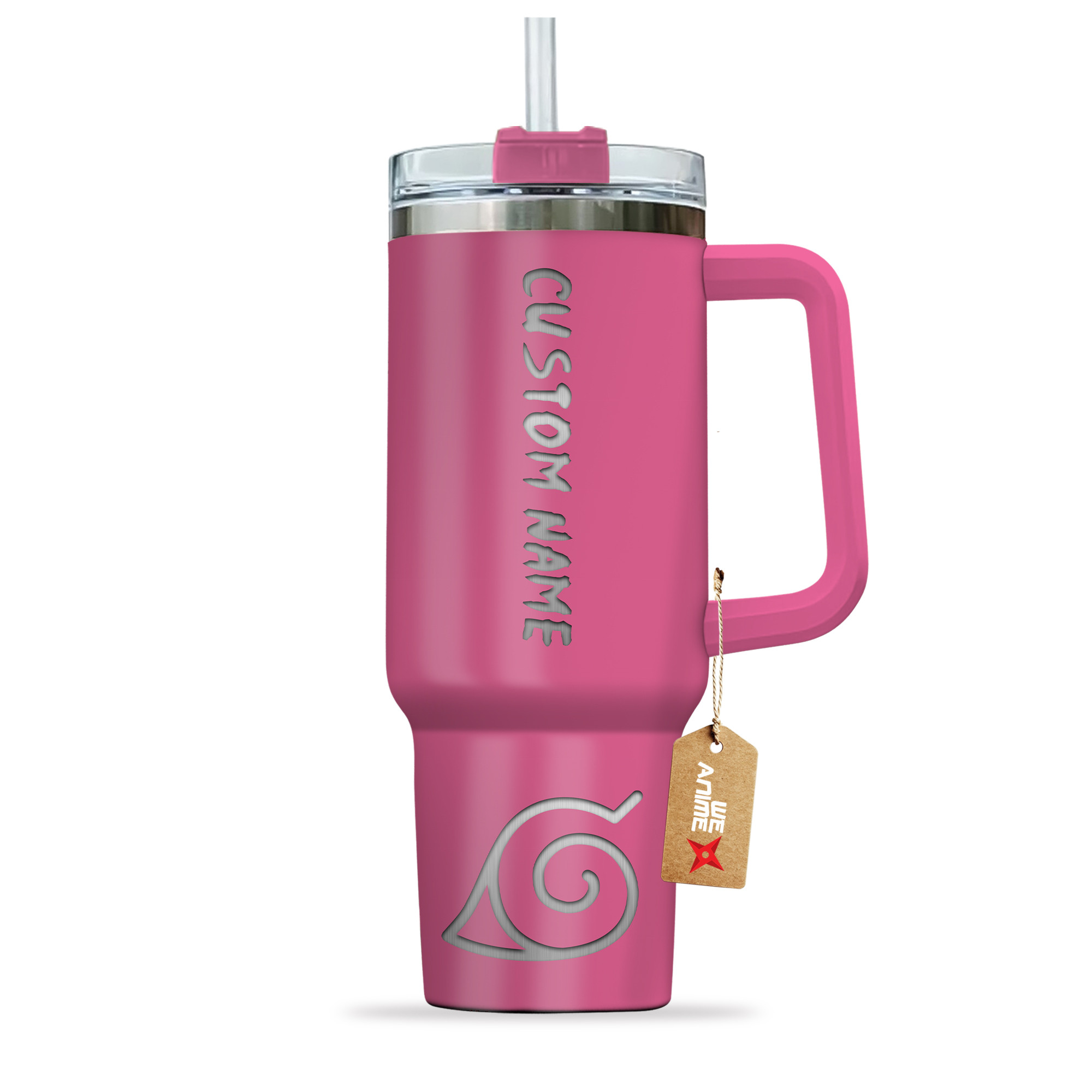 Uzumaki Clan Symbol Naruto Anime Custom Stanley Cup 40 oz 30 oz Tumbler With Handle