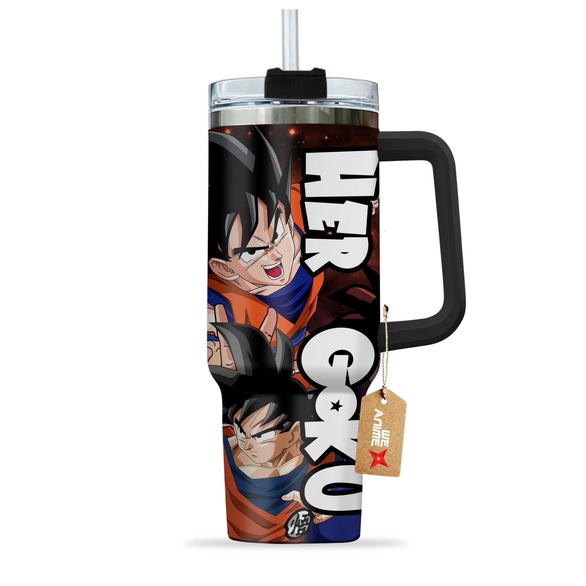 Valentine Her Goku Dragon Ball Anime Custom Stanley Cup 40 oz 30 oz Tumbler With Handle