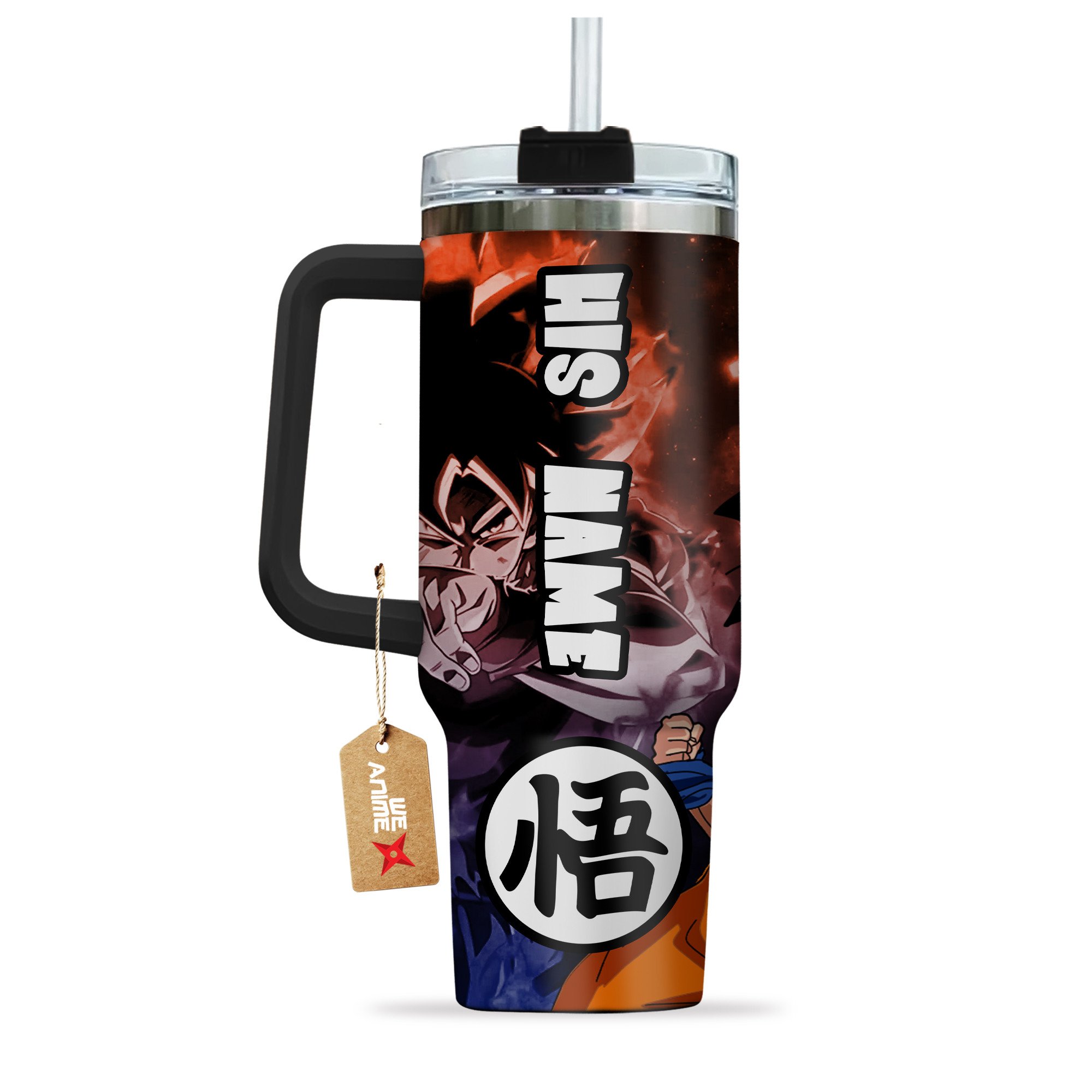 Valentine Her Goku Dragon Ball Anime Custom Stanley Cup 40 oz 30 oz Tumbler With Handle
