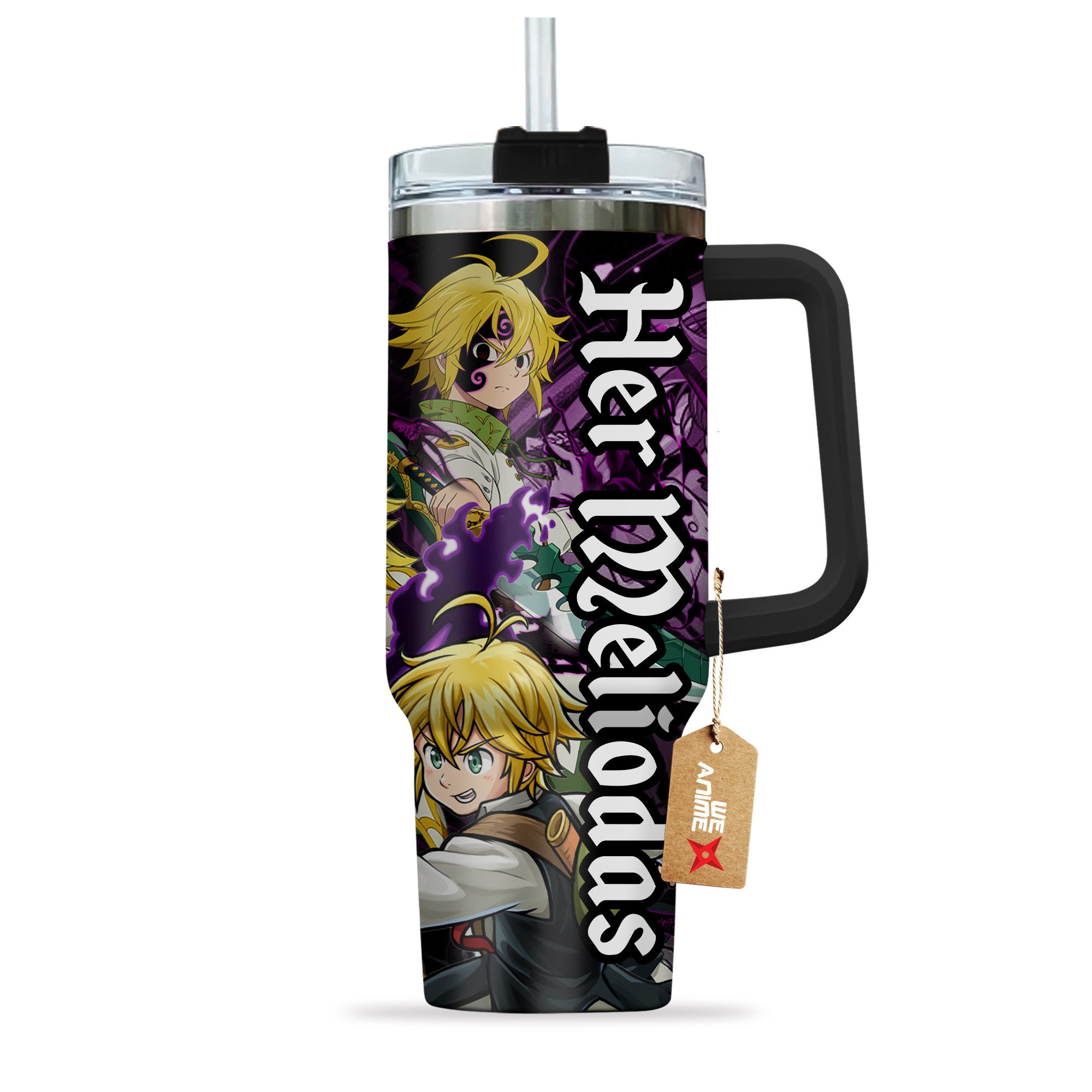 Valentine Her Meliodas The Seven Deadly Sins Anime Custom Stanley Cup 40 oz 30 oz Tumbler With Handle