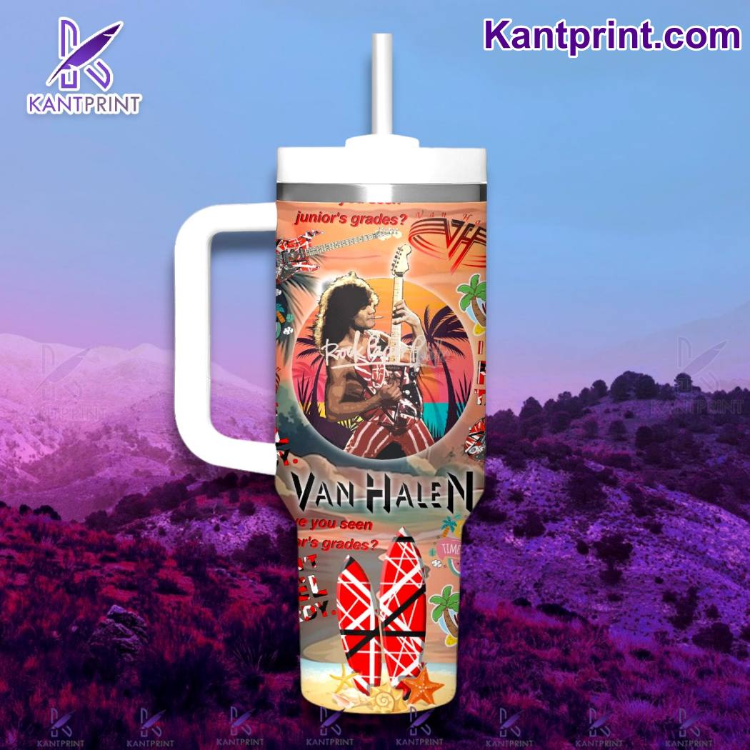 Van Halen Music Custom Stanley Cup 40 oz 30 oz Tumbler With Handle