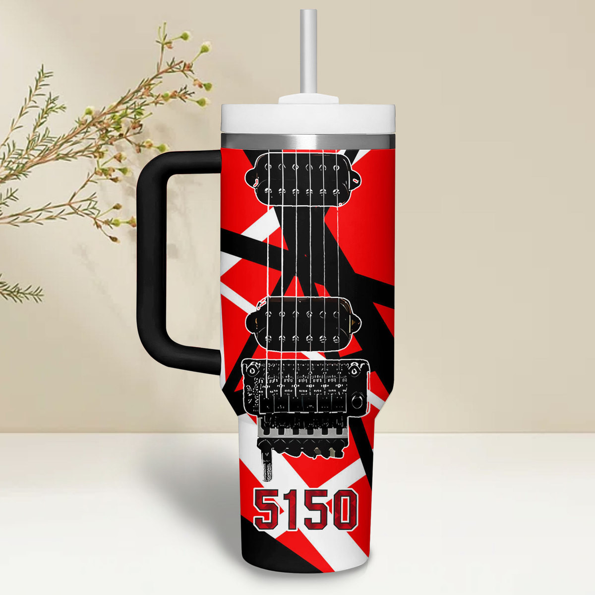 Van Halen Music Custom Stanley Cup 40 oz 30 oz Tumbler With Handle