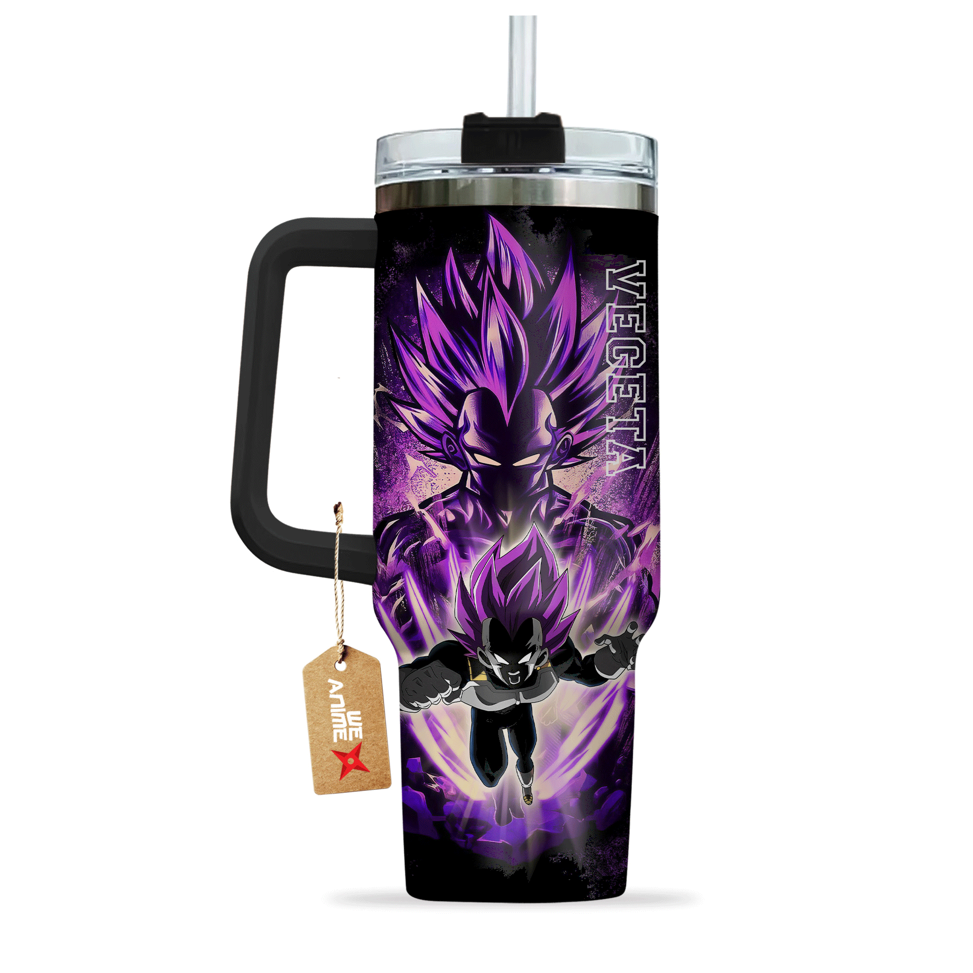 Vegeta Ultra Ego Dragon Ball Anime Custom Stanley Cup 40 oz 30 oz Tumbler With Handle