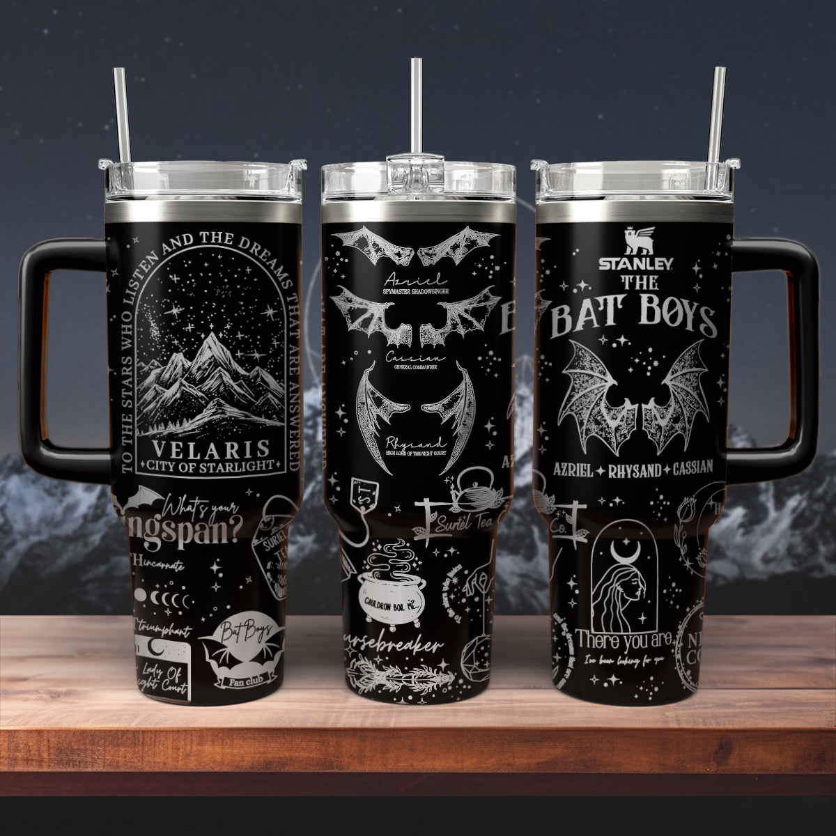 Velaris City Of Starlight Movies Custom Stanley Cup 40 oz 30 oz Tumbler With Handle