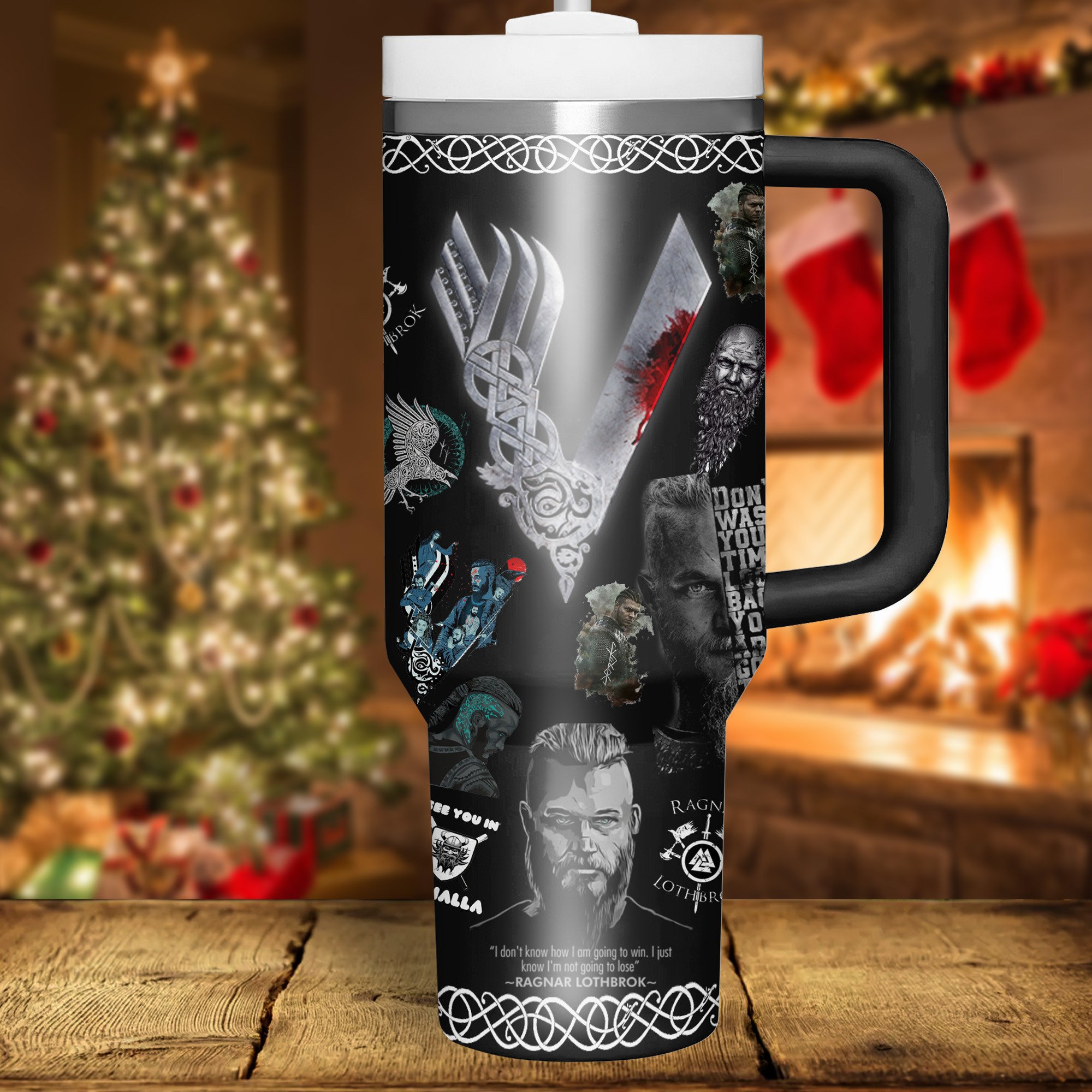 Vikings TV Series Custom Stanley Cup 40 oz 30 oz Tumbler With Handle