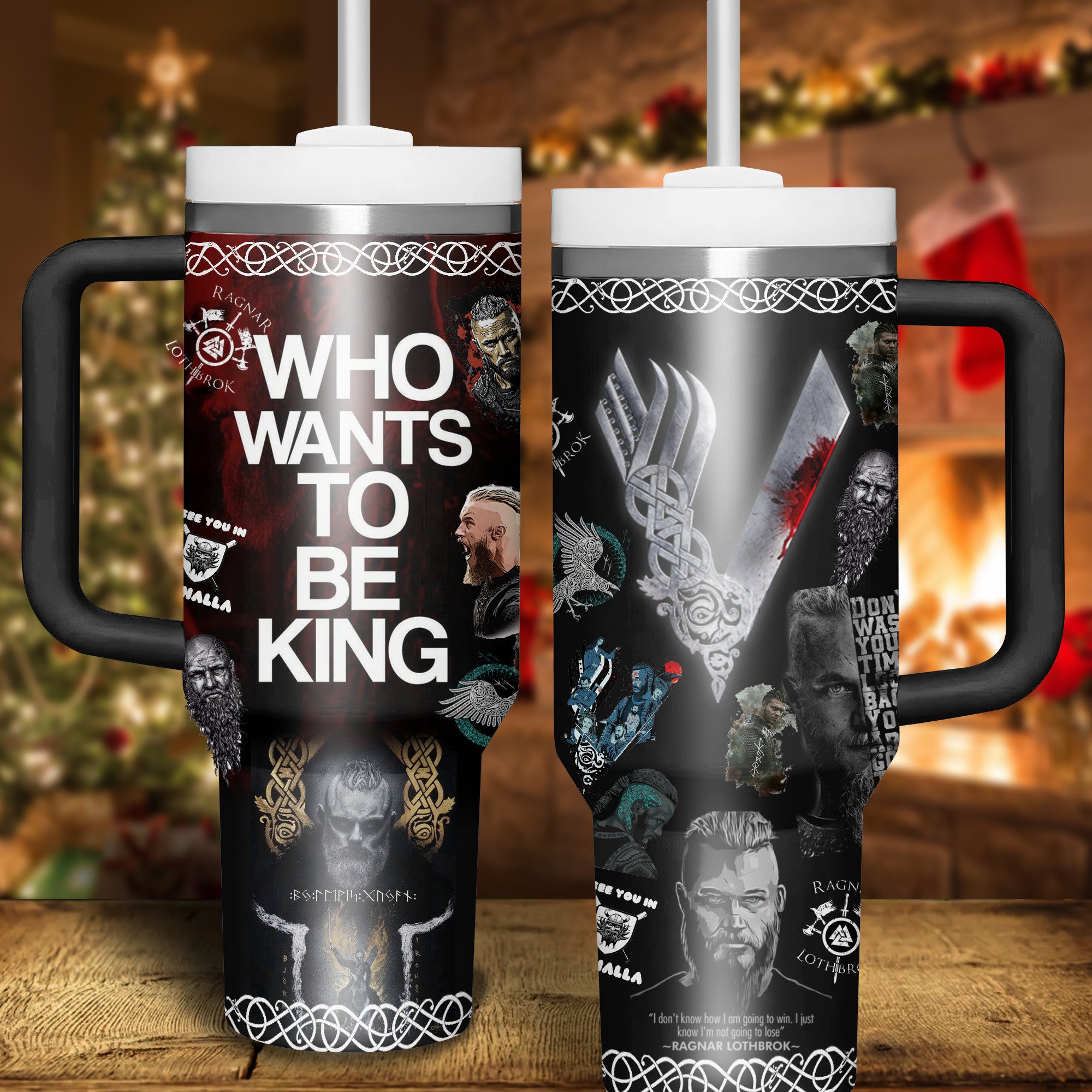 Vikings TV Series Custom Stanley Cup 40 oz 30 oz Tumbler With Handle