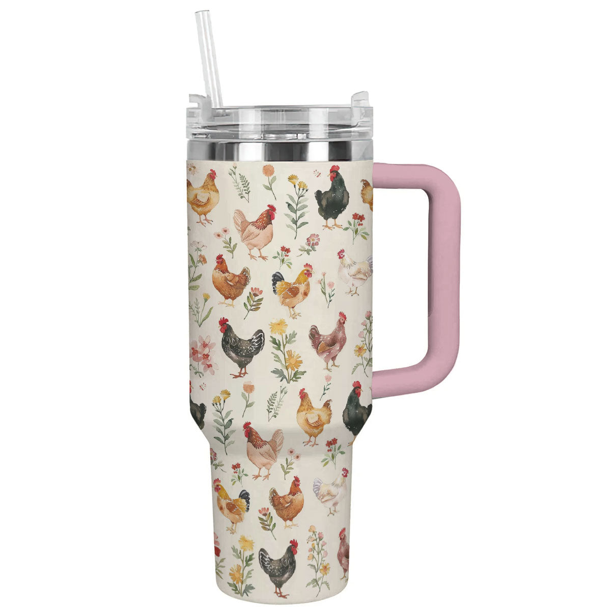 Village Chicken Custom Stanley Cup 40 oz 30 oz Tumbler With Handle
