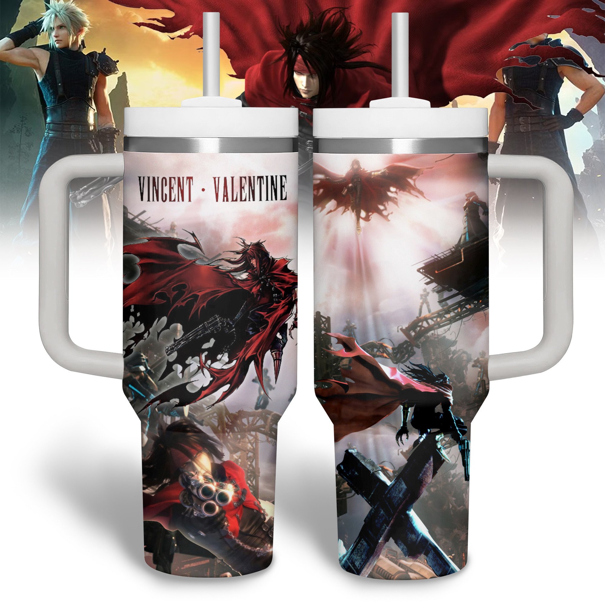Vincent Valentine Games Custom Stanley Cup 40 oz 30 oz Tumbler With Handle