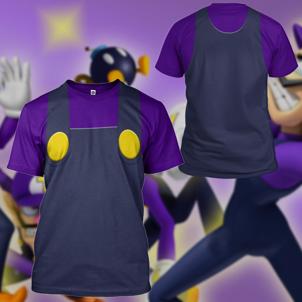 Waluigi Costume Hoodie Sweatshirt T-Shirt Sweatpants Tracksuit - Stormmerch Exclusive