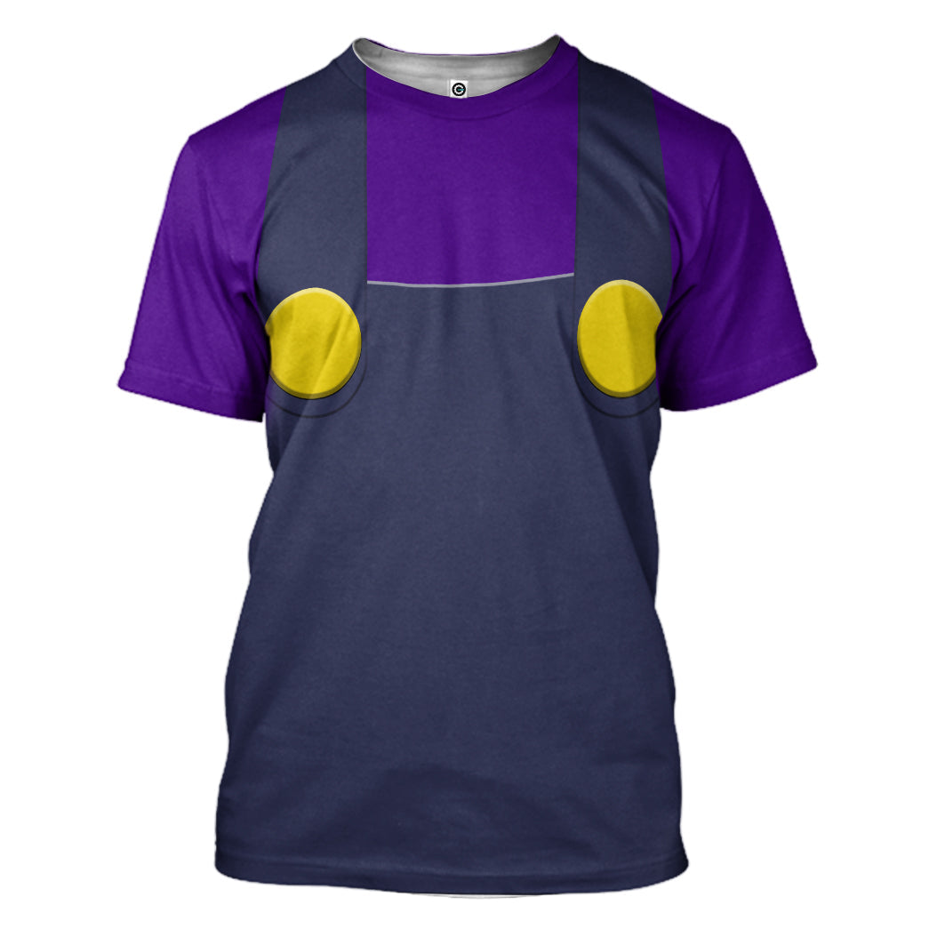 Waluigi Costume Hoodie Sweatshirt T-Shirt Sweatpants Tracksuit - Stormmerch Exclusive