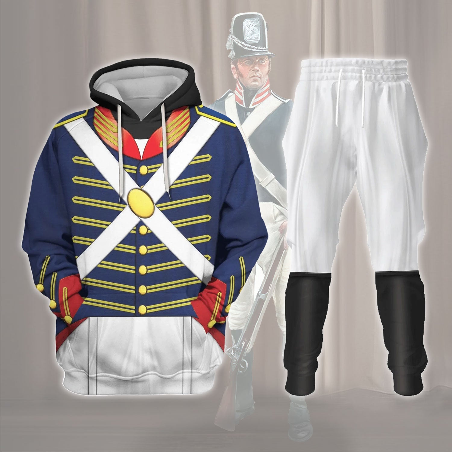 War of 1812 (1812-1815) US Army Costume Hoodie Sweatshirt T-Shirt Sweatpants Tracksuit - Stormmerch Exclusive