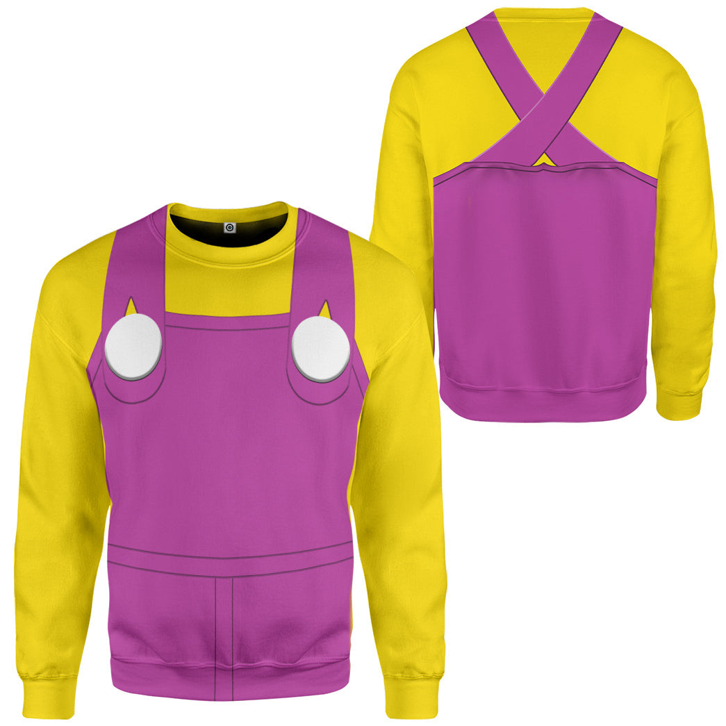 Wario Costume Hoodie Sweatshirt T-Shirt Sweatpants Tracksuit - Stormmerch Exclusive