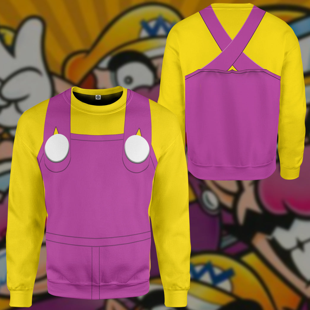Wario Costume Hoodie Sweatshirt T-Shirt Sweatpants Tracksuit - Stormmerch Exclusive