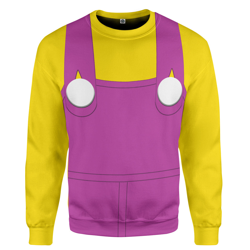 Wario Costume Hoodie Sweatshirt T-Shirt Sweatpants Tracksuit - Stormmerch Exclusive