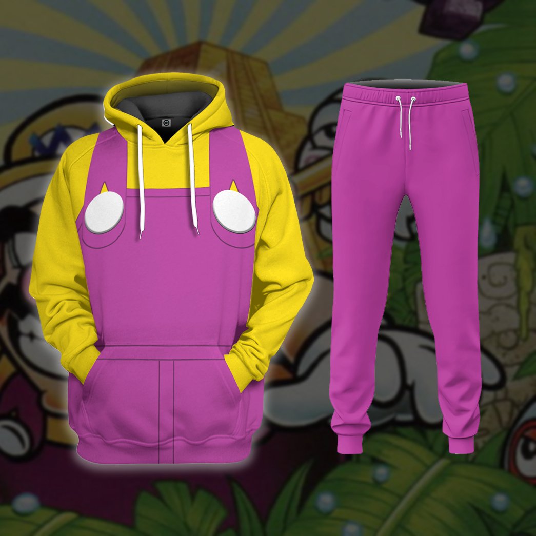 Wario Costume Hoodie Sweatshirt T-Shirt Sweatpants Tracksuit - Stormmerch Exclusive