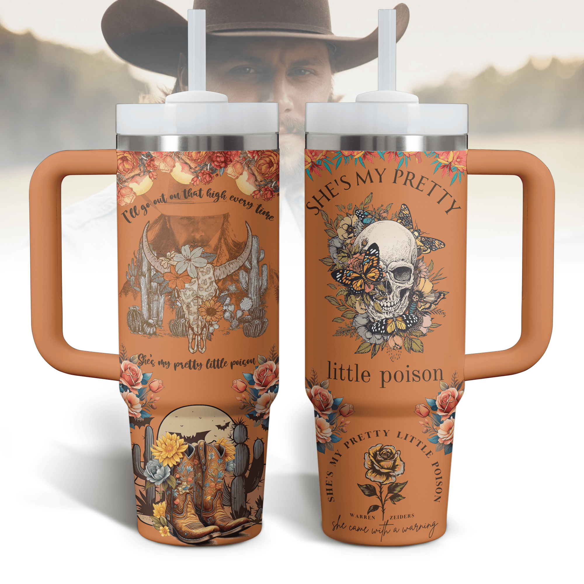 Warren Zeiders Music Custom Stanley Cup 40 oz 30 oz Tumbler With Handle