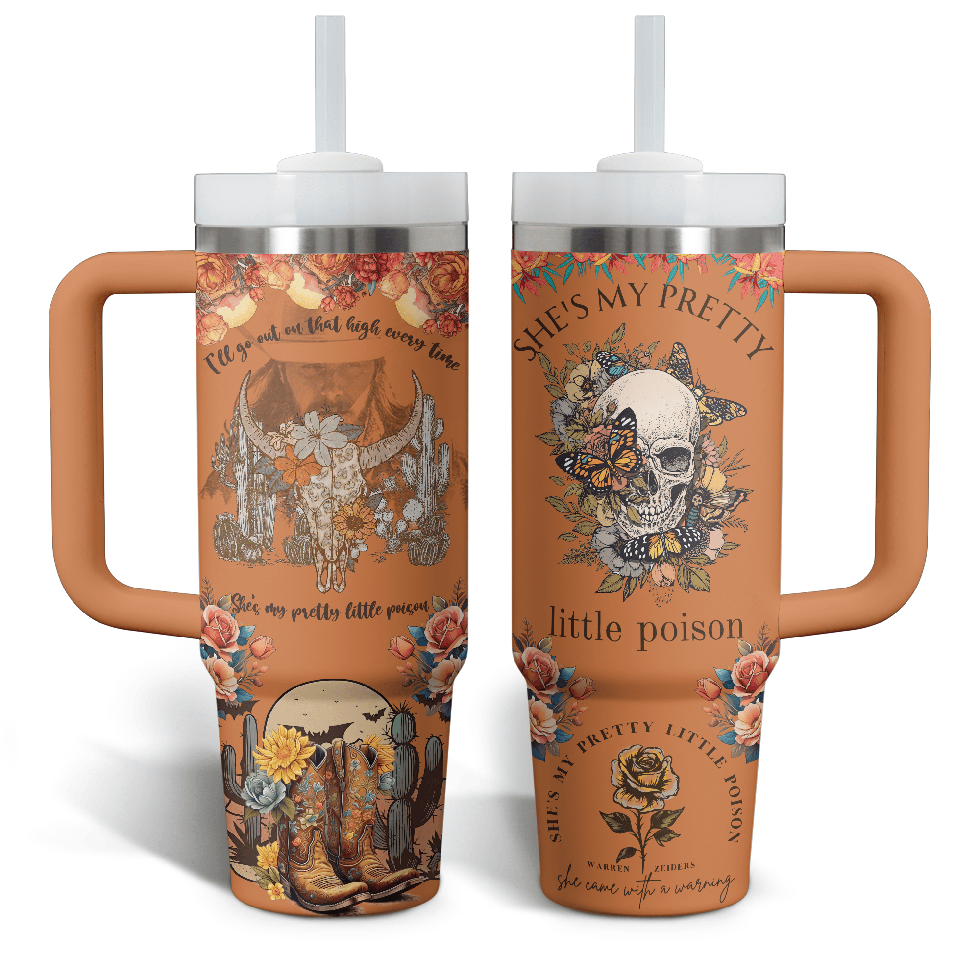 Warren Zeiders Music Custom Stanley Cup 40 oz 30 oz Tumbler With Handle