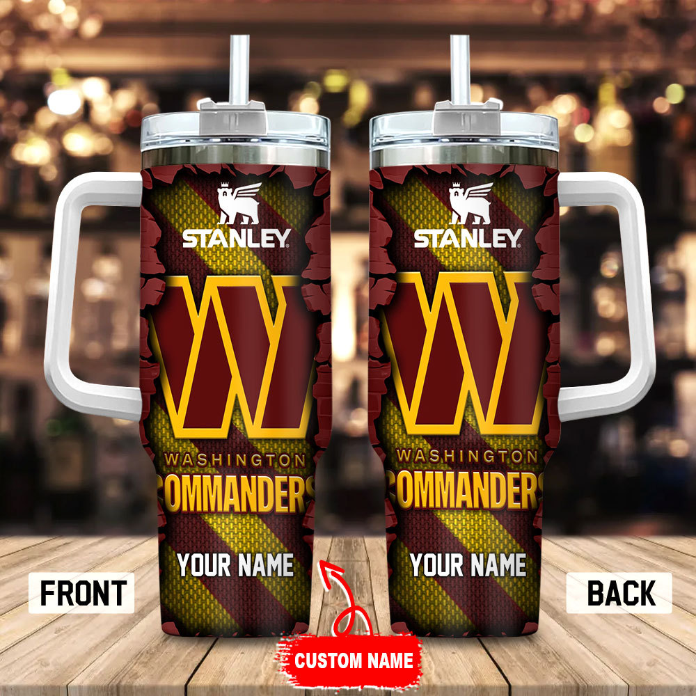 Washington Commanders NFL Custom Stanley Cup 40 oz 30 oz Tumbler With Handle