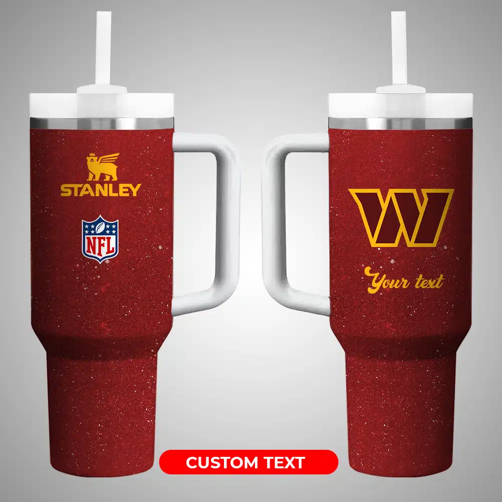 Washington Commanders NFL Custom Stanley Cup 40 oz 30 oz Tumbler With Handle