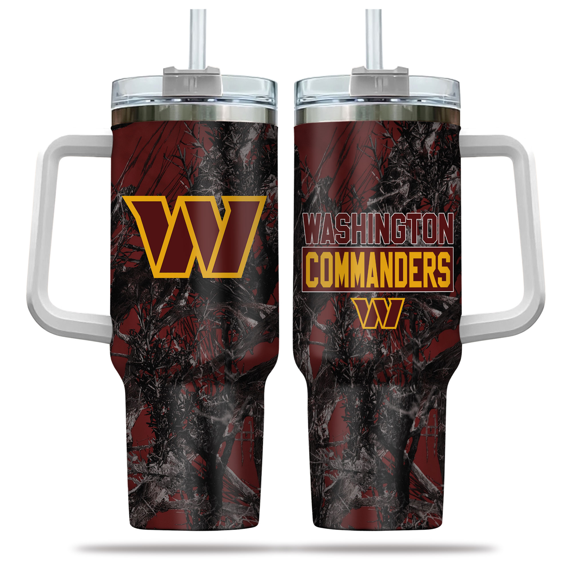 Washington Commanders NFL Hunting Custom Stanley Cup 40 oz 30 oz Tumbler With Handle