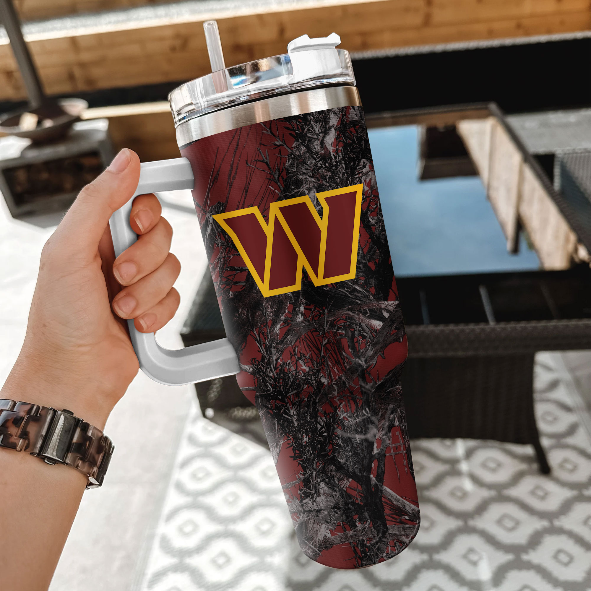 Washington Commanders NFL Hunting Custom Stanley Cup 40 oz 30 oz Tumbler With Handle