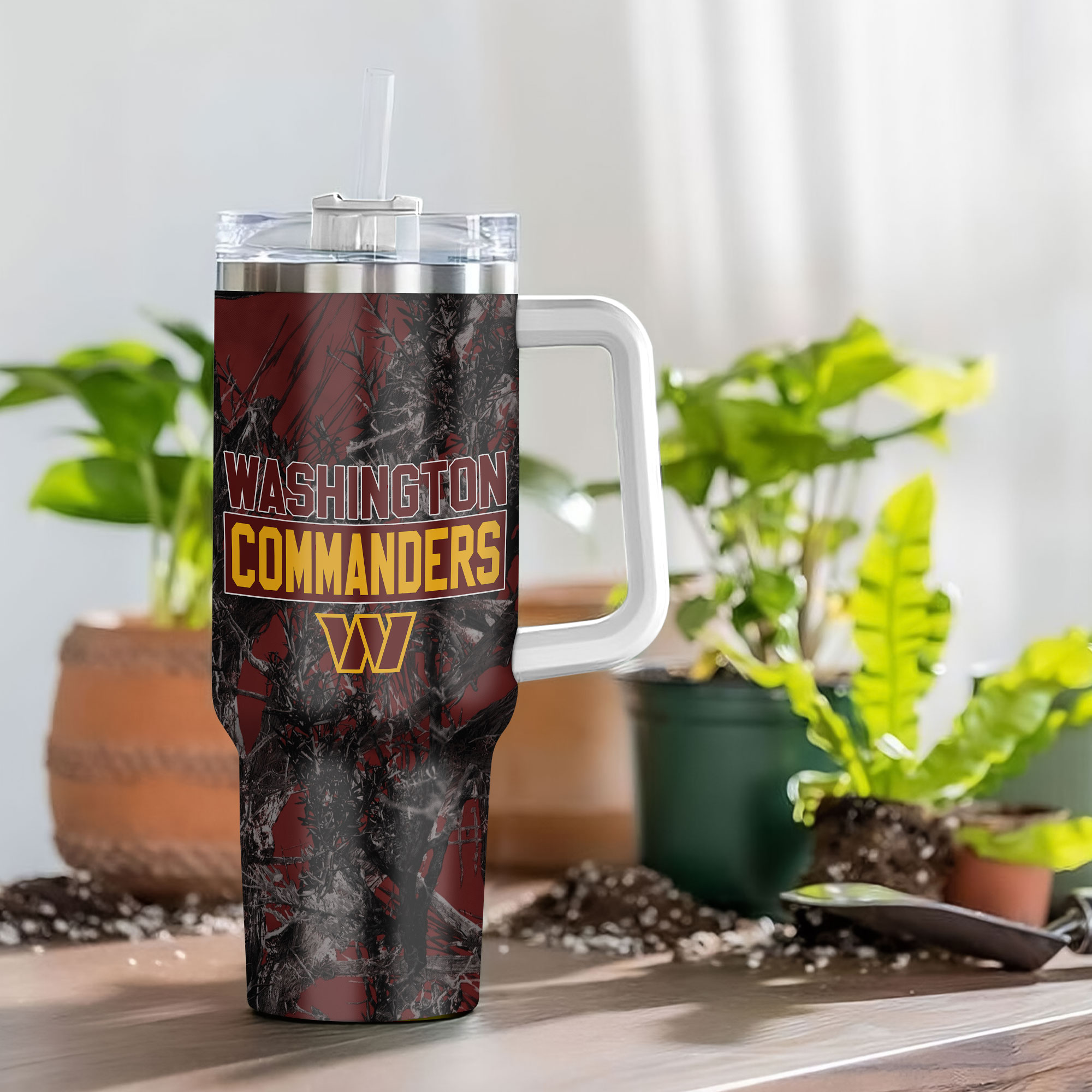 Washington Commanders NFL Hunting Custom Stanley Cup 40 oz 30 oz Tumbler With Handle