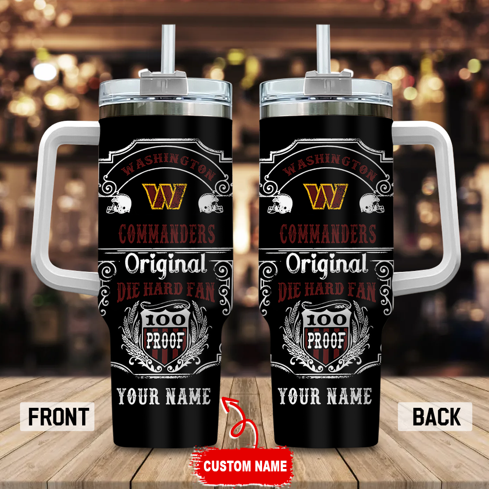 Washington Commanders NFL Original Diehard Fan Custom Stanley Cup 40 oz 30 oz Tumbler With Handle