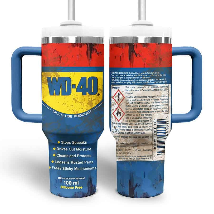 WD-40 Custom Stanley Cup 40 oz 30 oz Tumbler With Handle