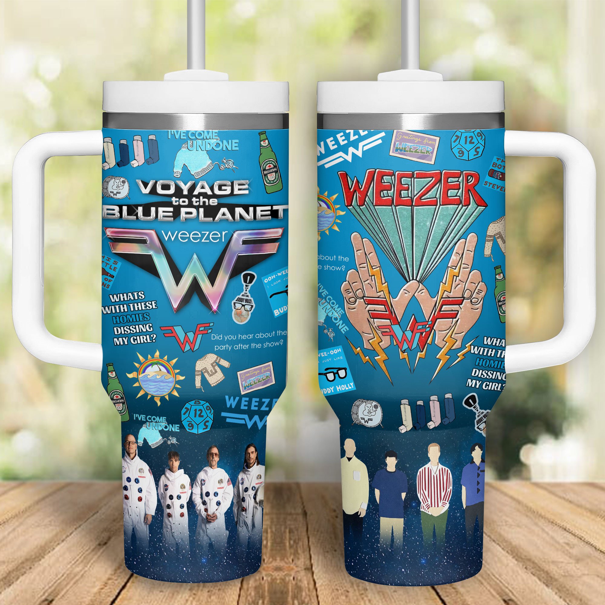 Weezer Music Custom Stanley Cup 40 oz 30 oz Tumbler With Handle
