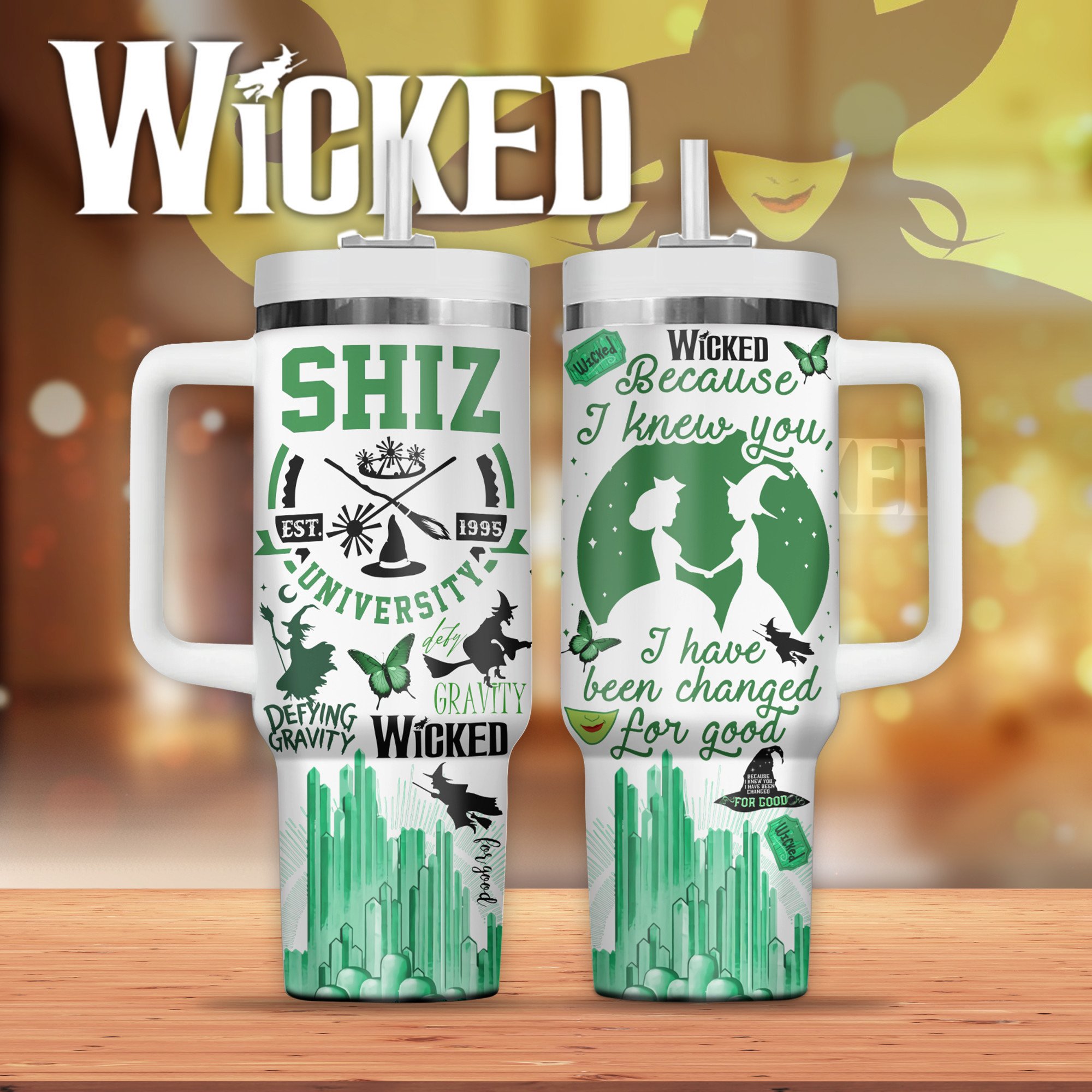 Wicked Music Custom Stanley Cup 40 oz 30 oz Tumbler With Handle