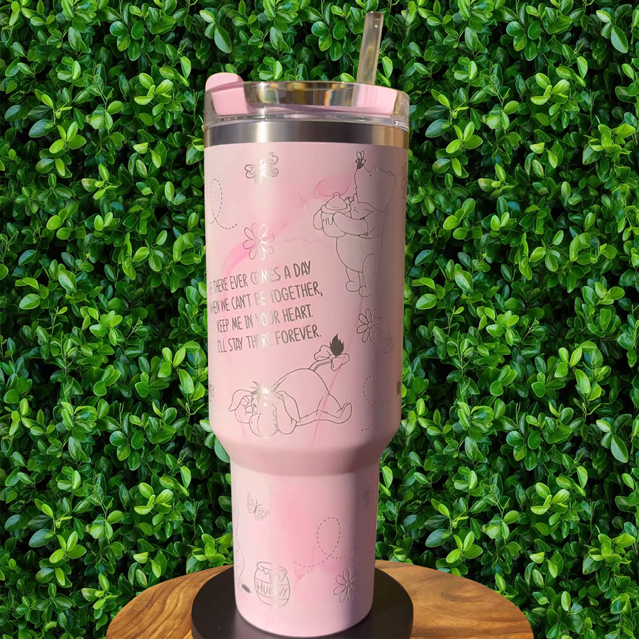 Winnie The Pooh Cartoon Custom Stanley Cup 40 oz 30 oz Tumbler With Handle