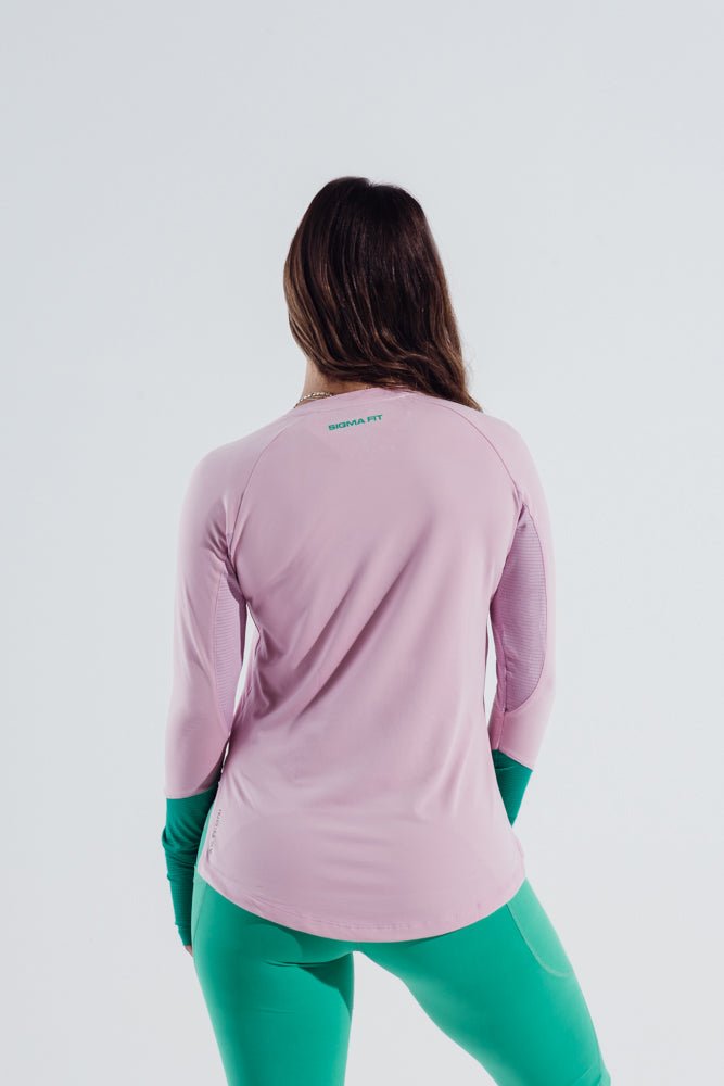 Winsome Orchid Smoky Gym Sport Workout Long Sleeve T-Shirt