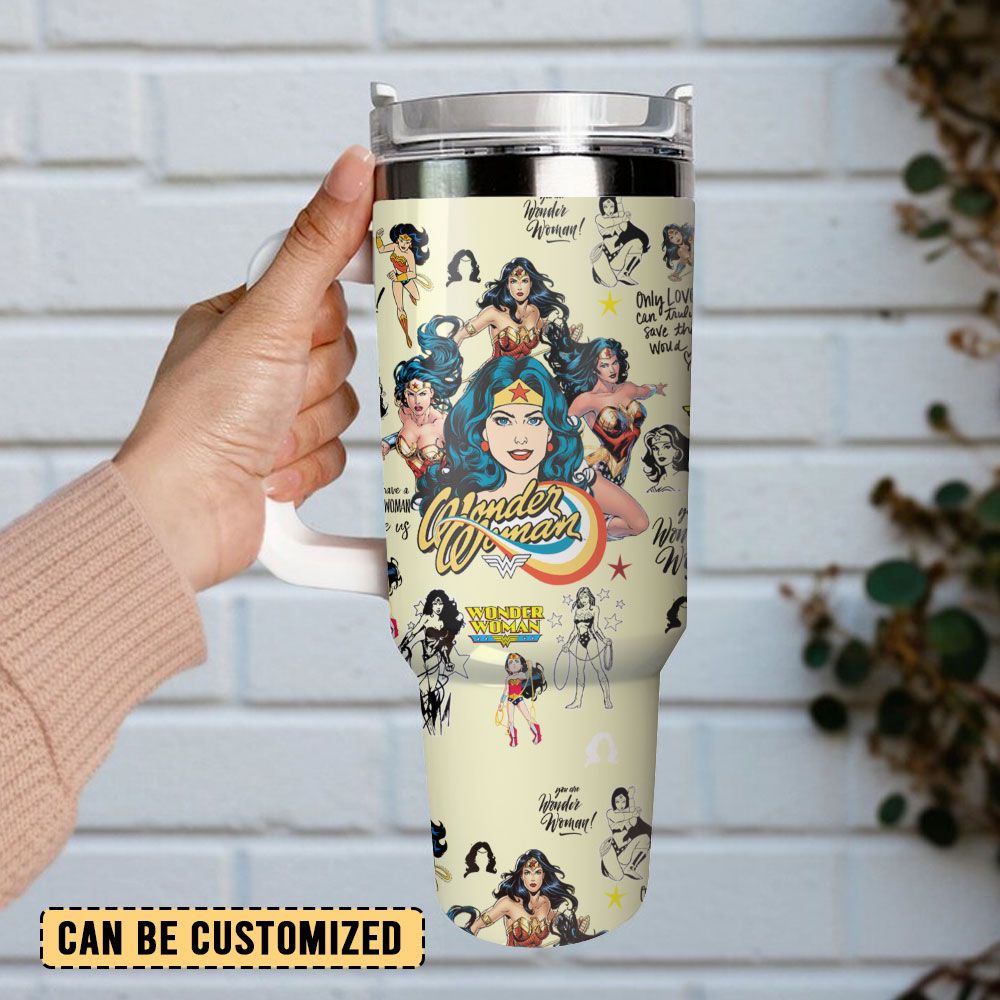 Wonder Woman Mother Day Custom Stanley Cup 40 oz 30 oz Tumbler With Handle