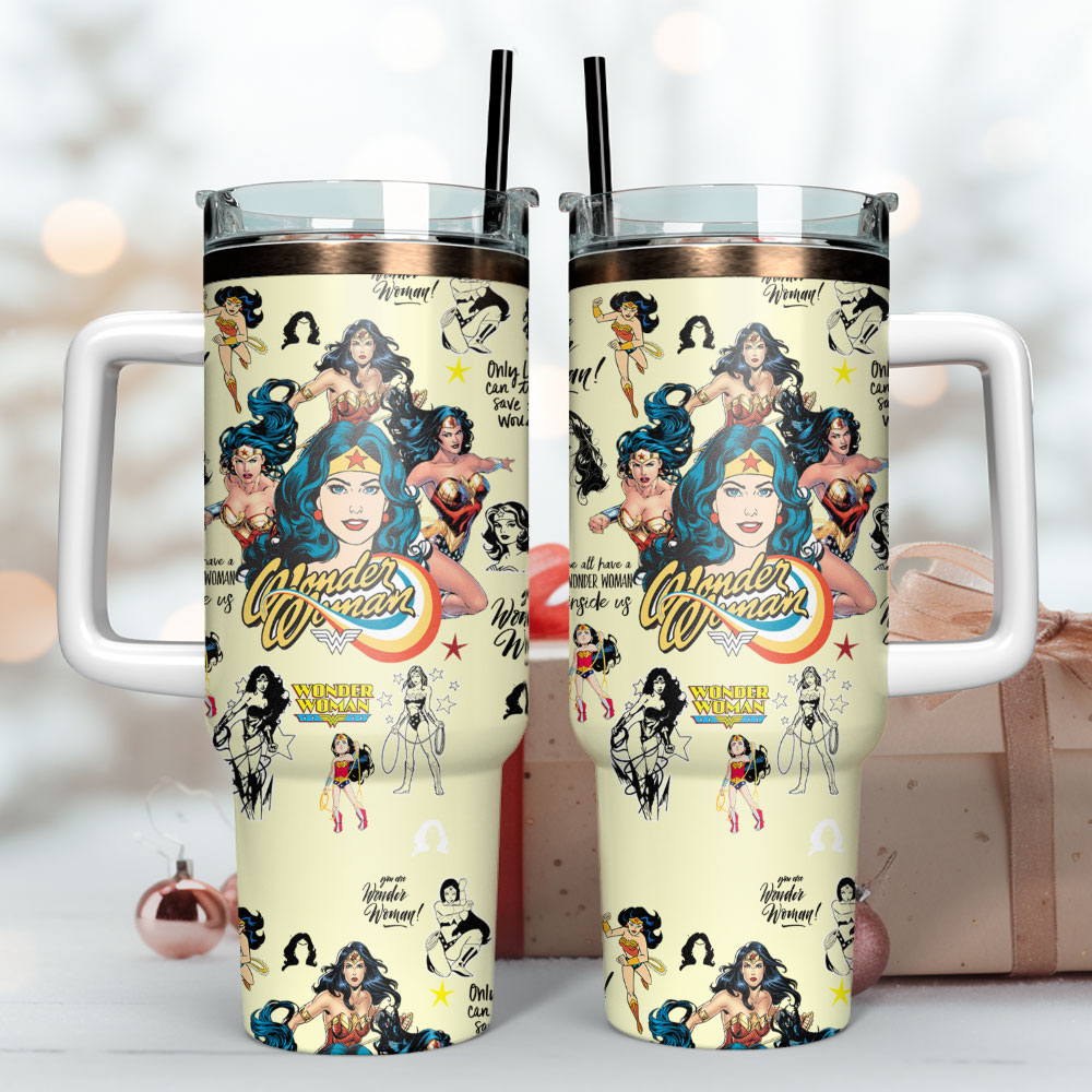 Wonder Woman Mother Day Custom Stanley Cup 40 oz 30 oz Tumbler With Handle