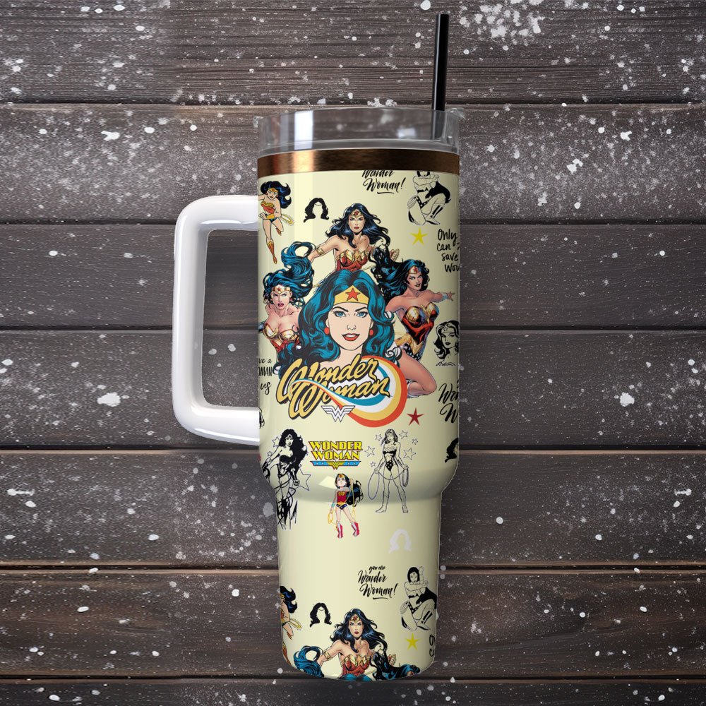 Wonder Woman Mother Day Custom Stanley Cup 40 oz 30 oz Tumbler With Handle