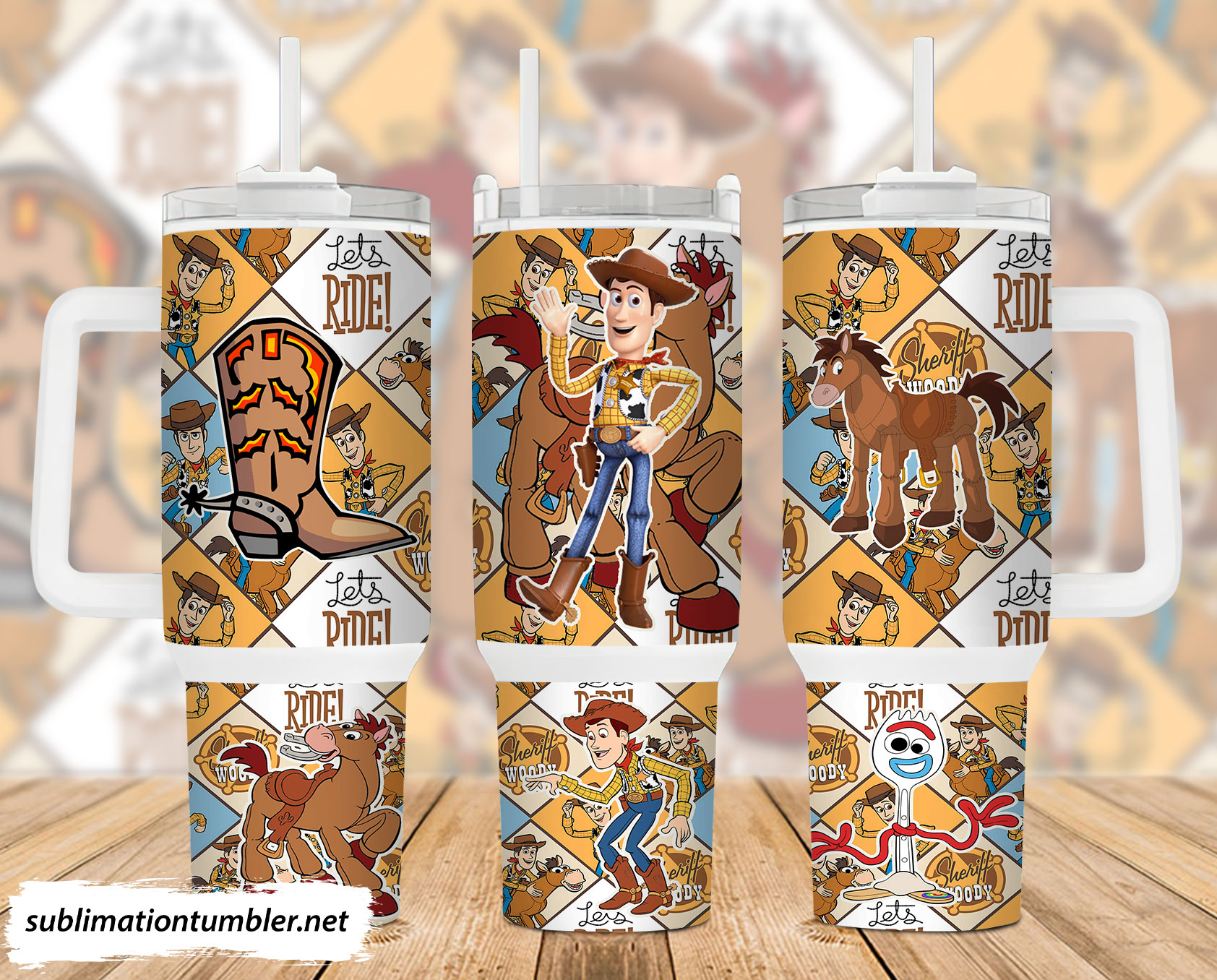 Woody Toy Story Cartoon Custom Stanley Cup 40 oz 30 oz Tumbler With Handle
