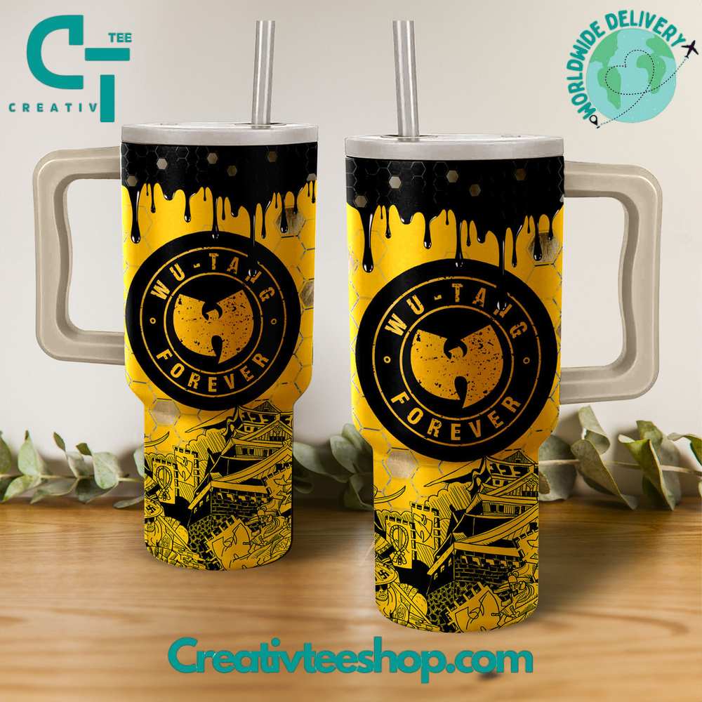Wu Tang Music Custom Stanley Cup 40 oz 30 oz Tumbler With Handle
