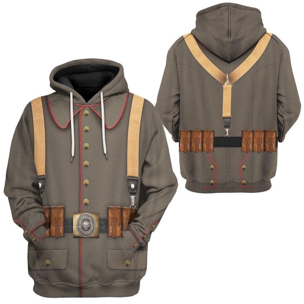 WW1 German Soldier Costume Hoodie Sweatshirt T-Shirt Sweatpants Tracksuit - Stormmerch Exclusive