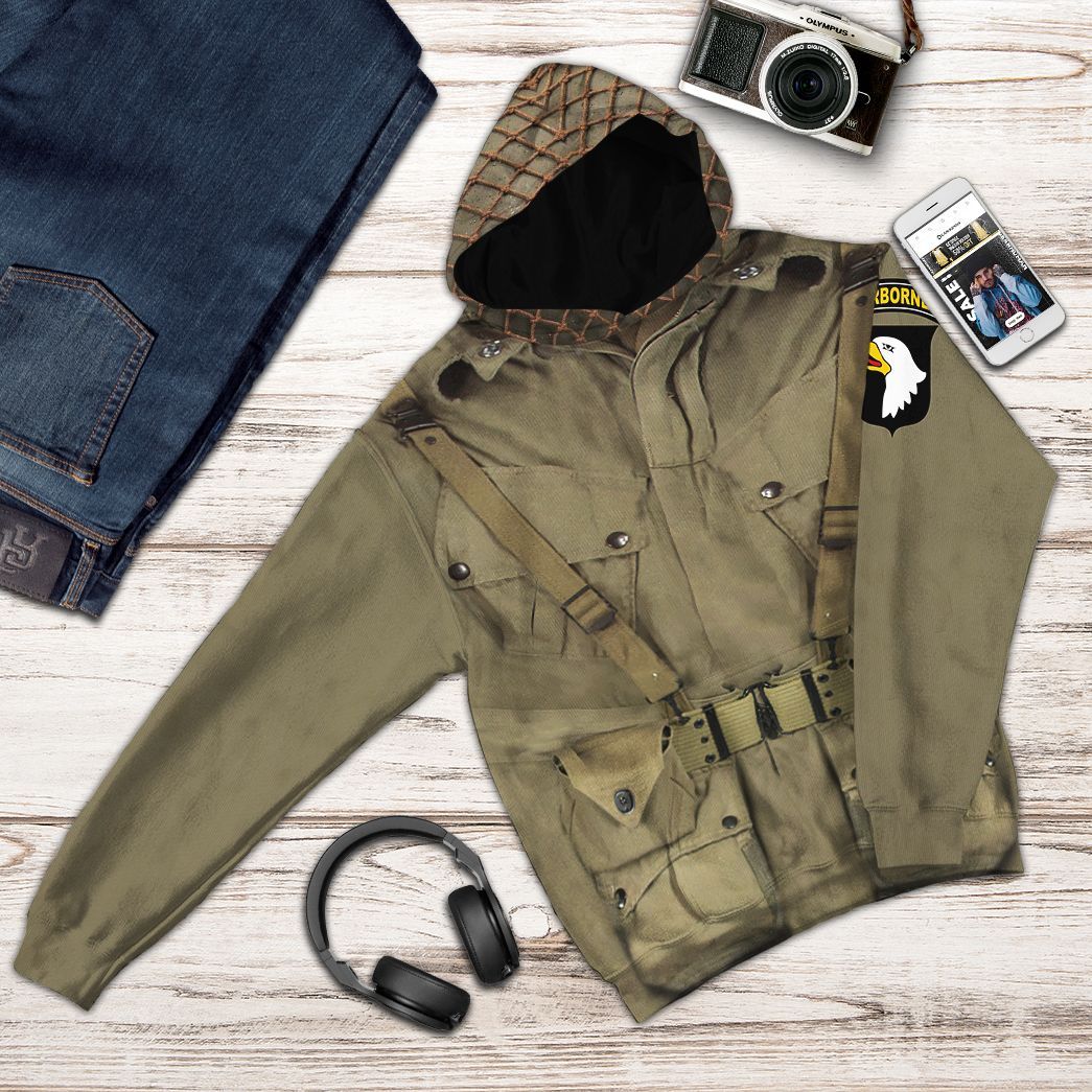 WW2 Paratroopers Costume Hoodie Sweatshirt T-Shirt Sweatpants Tracksuit - Stormmerch Exclusive