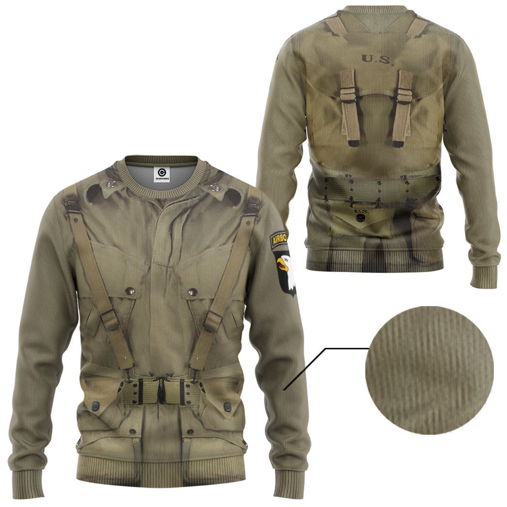 WW2 Paratroopers Costume Hoodie Sweatshirt T-Shirt Sweatpants Tracksuit - Stormmerch Exclusive