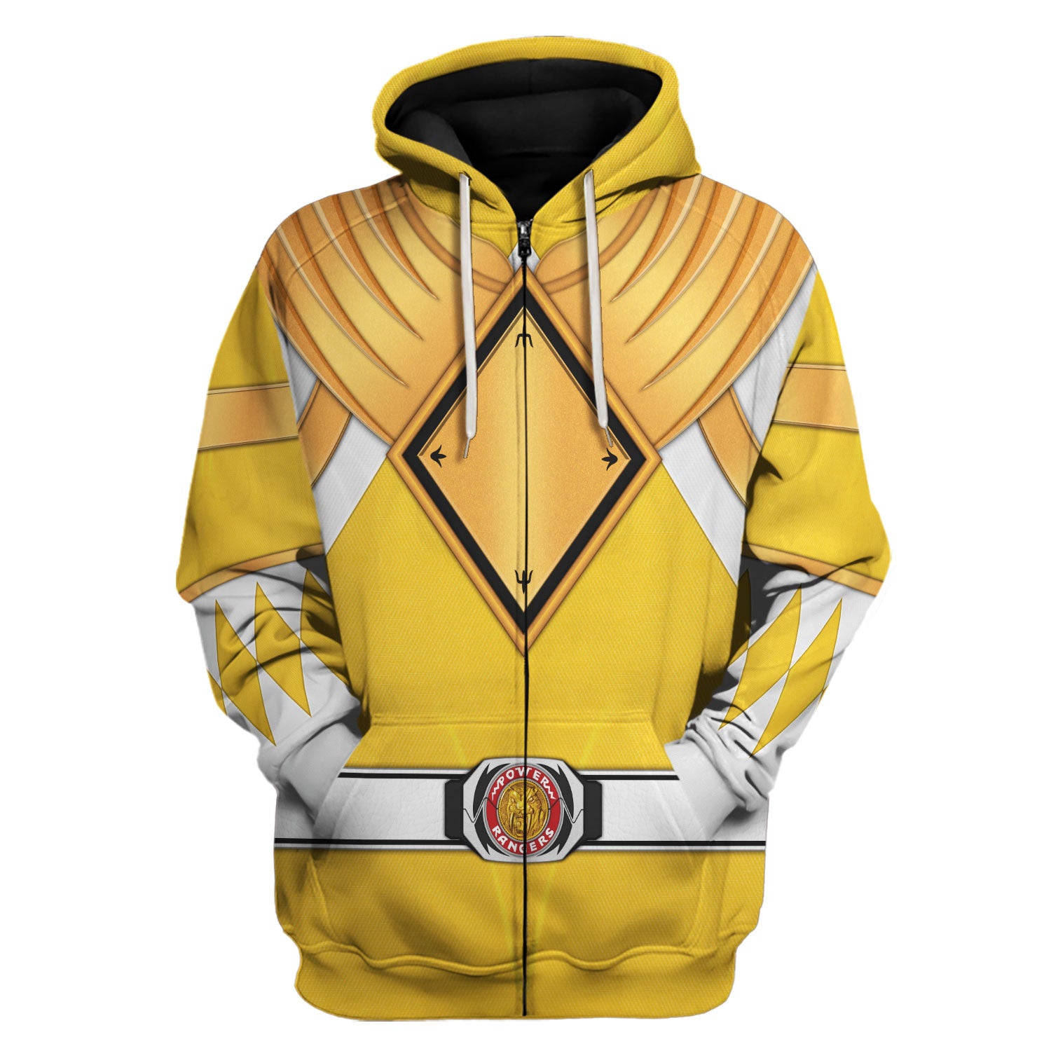 Yellow Ranger Dragon Shield Hoodies Sweatshirt T-shirt Hawaiian Tracksuit - Stormmerch Exclusive
